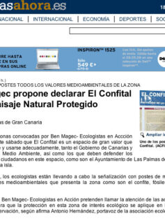Ben Magec propone declarar El Confital como Paisaje Natural Protegido. ( www.canariasahora.com)