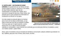 Las playas de Las Palmas de Gran Canaria se cerrarán en 24 horas cuando se detecte algún tipo de contaminación. ( Laprovincia.es)