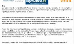 Los vecinos del Puerto denuncian que los locales de ocio incumplen el horario de manera sistemática. ( www.laprovincia.es)