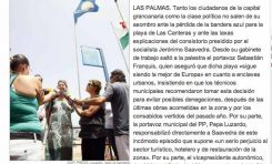 Indignación en la capital grancanaria por la pérdida de la bandera azul en la playa de Las Canteras (www.abc.es).