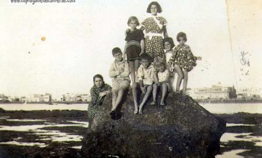 Años treinta: la roca que desapareció de la Barra Grande