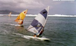 los inicios del windsurfing en Las Canteras, decada de los 80-colecc Stefan Lopez-Urrutia