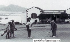 Lomo del Polvo, al fondo la casa club- Cedida por el Museo del Golf. José Rivero