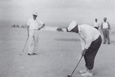 Lomo del Polvo, el último putt en la vida del campo- Cedida por el Museo del Golf. José Rivero