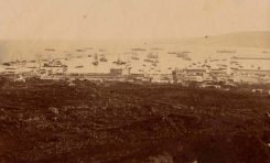 El puerto desde La Isleta en 1890