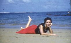 Mª Cristina Alvarez en el verano de 1957-colecc. Juan Melián