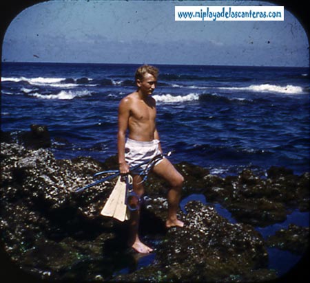 Tino Melián antes de ir de pesca submarina, septiembre de 1954-colecc. Juan Melián