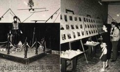 Exposición de fotos submarinas en la antigua Casa Galicia-años 50- colecc. Paco Farray