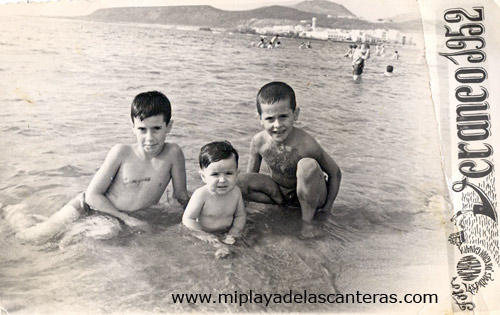 Sergio, Raúl y Juan Miguel Villalba-Verano 1952- colecc. Rafael Villalba.