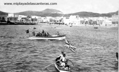 Primo de Rivera de visita a la playa de Las Canteras- 1928-.