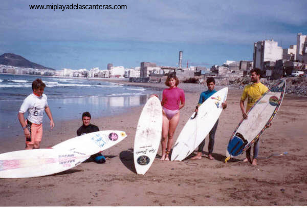 Campeonato de surf en La Cicer 1982