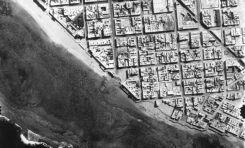 Vista aérea de la playa-sobre 1940-.