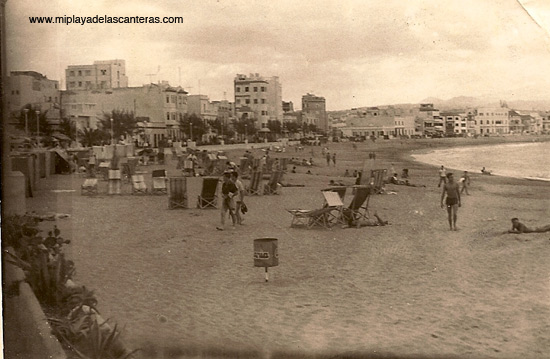 La Playa Grande sobre 1960- colecc. Carmen García Ramón.