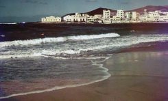 La playa de Las Canteras en 1952. Foto: Cristy.
