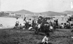 La playa de Las Canteras sobre 1925- colecc. Familia Navarro-Millares.