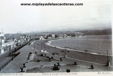 Postal del Puerto de la Luz, 1940.