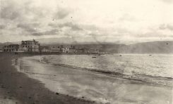 Vista antigua  de la playa de Las Canteras