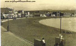 Vista de Las Canteras, sobre 1945- Colecc. Juan Pérez.