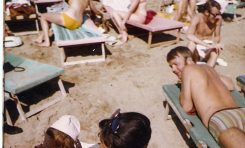 1971. Turismo escandinavo en la playa de Las Canteras