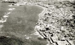 Vista aérea de Las Canteras. Sobre 1960.