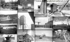 Collage de fotos de la desaparecida fabrica de La Cicer.