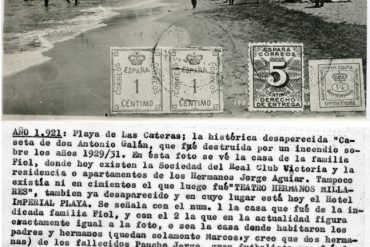 1921, comentario sobre una foto de la época (I). Playa de Las Canteras