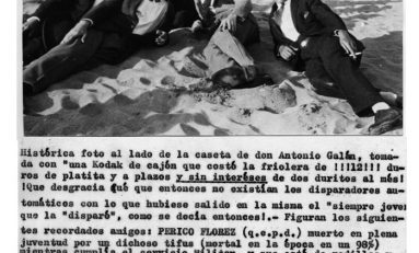 1928, comentario sobre una foto de la época (II). Junto a la caseta de Antonio Galán