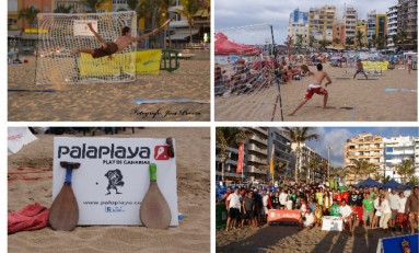 PALAS COMPETTION, un deporte de competición que nace en la playa de Las Canteras basado en el tradicional juego de palas en la playa