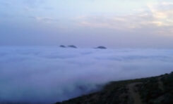 El día que la playa de Las Canteras y la ciudad de Las Palmas G.C. amaneció dentro de una nube.
