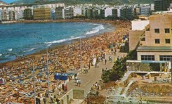 La playa de Las Canteras en los años 70