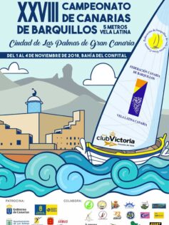 Barquillos de vela latina de 5 islas regatearan por el titulo de Canarias en la Bahía de El Confital