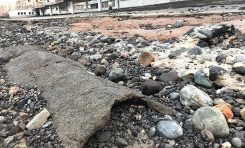Ciudad de Mar procede a retirar tres tuberías antiguas que han aflorado en la Cicer
