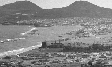 Una vista, a principios de los años cincuenta, de Guanarteme y Las Canteras