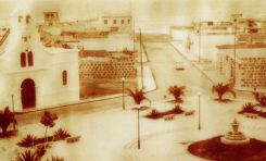 La plaza del Pilar de Guanarteme en los años cincuenta