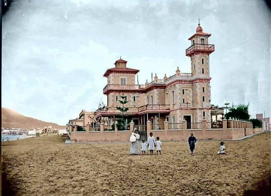 Las Canteras coloreada en 1910