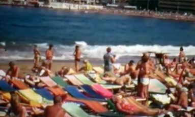 La playa de Las Canteras en 1971