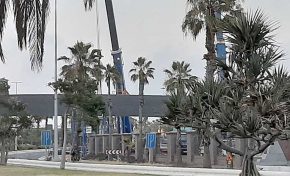 Se instalan dos nuevas piezas de la pasarela Onda Atlántica
