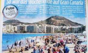 La playa de Las Canteras protagoniza la imagen de portada del diario alemán Bild