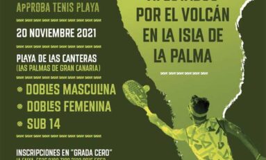 El tenis playa de Las Canteras se moviliza por La Palma