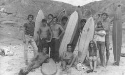 1972: surferos en la playa de El Confital