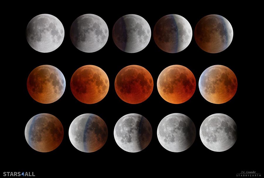 Eclipse total de luna en la madrugada del lunes 16