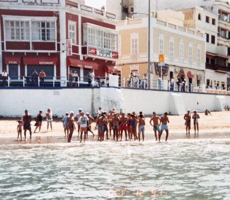 El muro Marrero y la Playa Chica en 1991